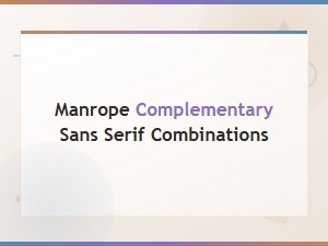 Best Free Manrope Font Pairings: Complementary Sans Serif Combinations