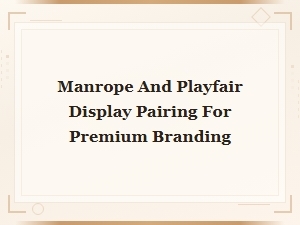 Manrope and Playfair Display Pairing for Premium Branding