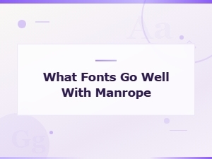 Best Fonts That Pair Beautifully with Manrope for Web Design